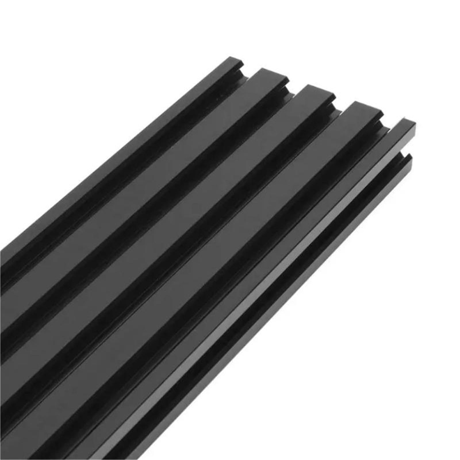 GTPBAO Profilo in alluminio 2080 anodizzato nero con telaio di estrusione a fessura a V for macchina for incisione CNC, lavorazione del legno, mobili fai da te Binario estruso(700mm)