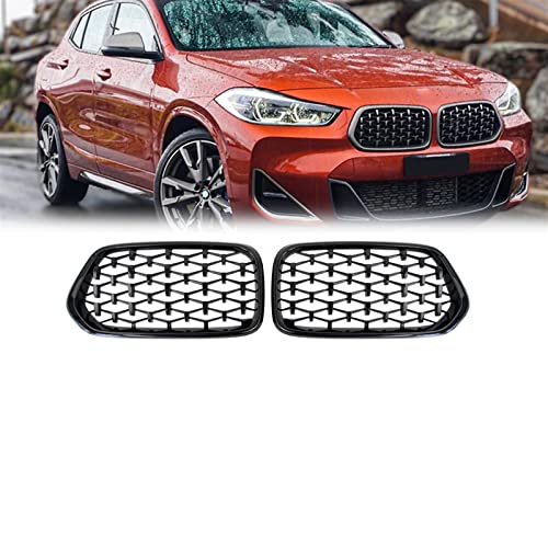 Calandre de course noir brillant pour BMW X2 F39 look urbain chic en ville