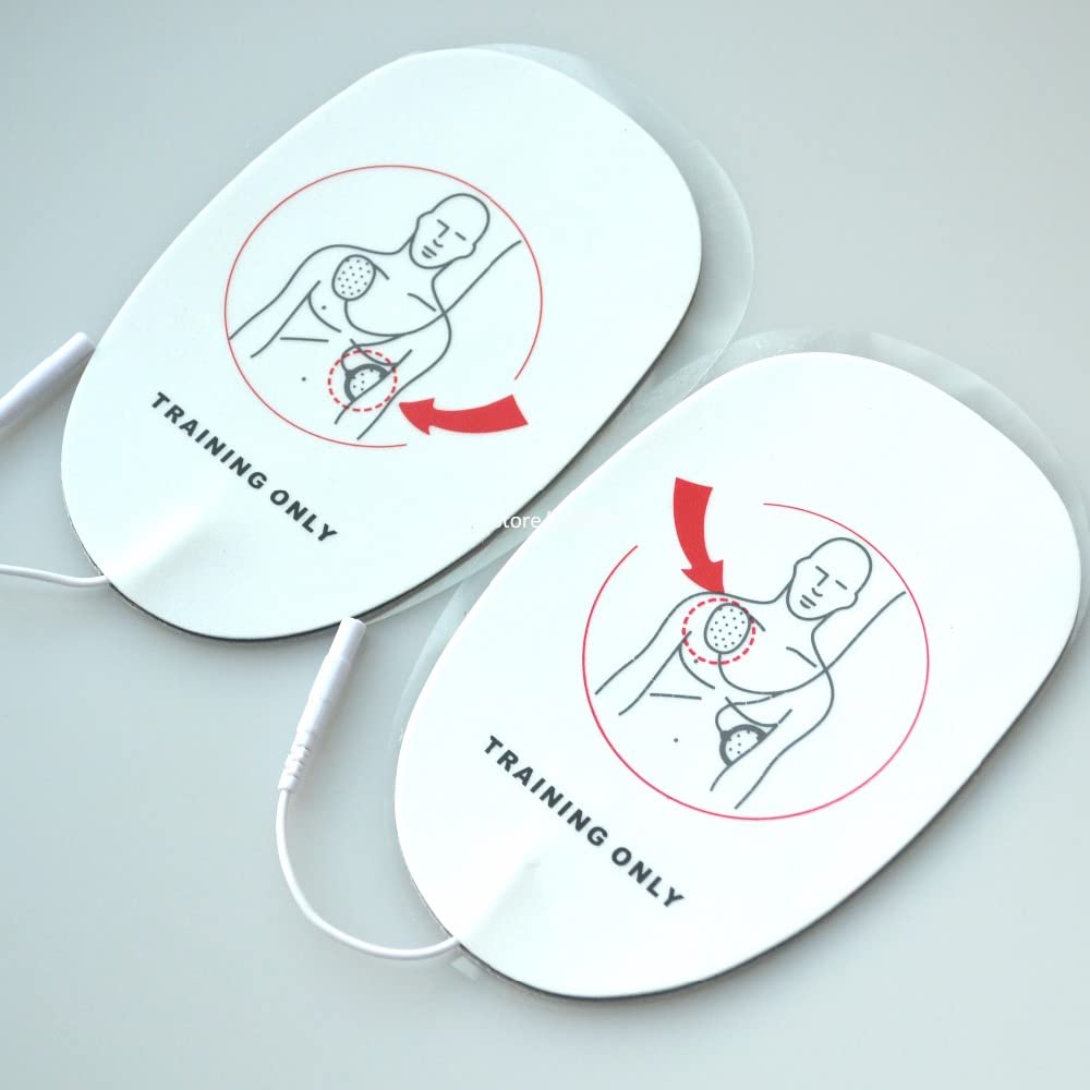 AED Training Pads Train Pad Adult Child Replacement Almohadillas de entrenamiento Almohadilla de tren Reemplazo de niño adulto para AED Trainer XFT-D0009 XFT-120C+ Zoll (1x almohadilla para adultos)