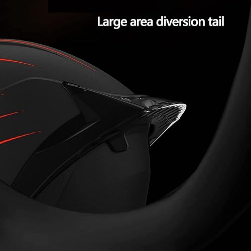 Miniatura 8 de RUANLOV Casco de motocicleta de cara completa, casco de motocicleta frontal abatible, casco integrado aprobado por DOTECE, casco abatible de cara