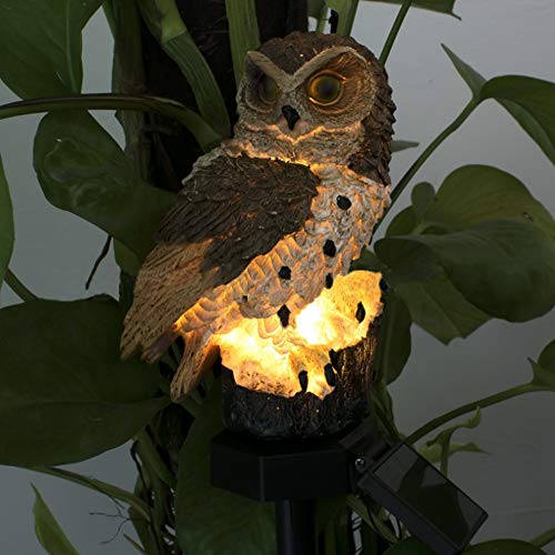 Lampada a LED ad energia solare a forma di gufo