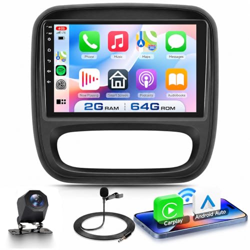 Écran tactile 9 pouces Android 15 pour remplacer la radio d'origine du FIAT Talento