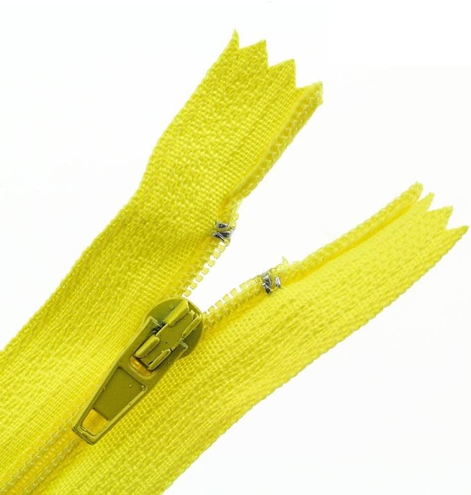 KGS Set Di 20 Cerniere Invisibili Assortite: Colori Diversi E Lunghezze Da 7,6 Cm A 56 Cm. Ideali Per Abiti, Gonne, Cuscini E Cucito Creativo. Nessun Colore Doppio. - 5