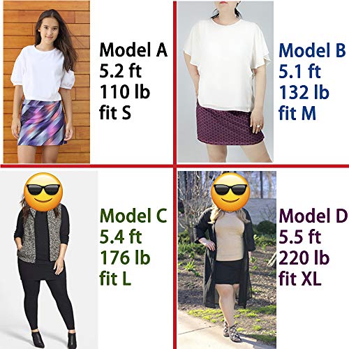 ryandrew Skort for Women Lightweight Activewear Skirt for Running Tennis Golf Workout Pickleball Walking Casual Colorful Blocks Zipper Pockets Large