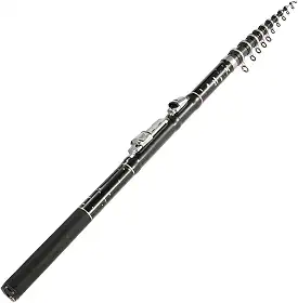 Vara de Pesca Telescópica Portátil Carbono Ultra Leve Retrátil Acessório Equipamento para Carpa no Mar Rio Lago e Lagoa