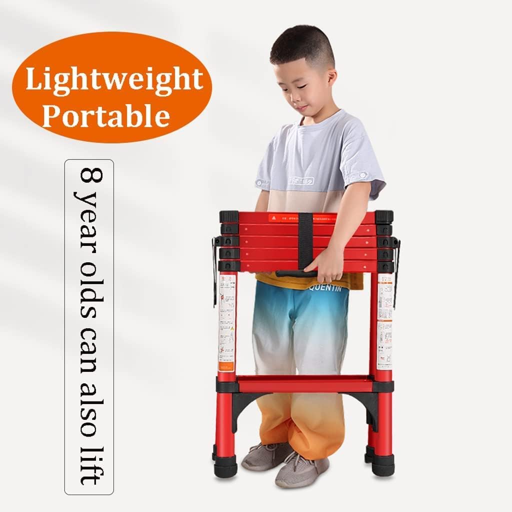 Home Telescoping Ladders Type A Aluminum Folding Ladder Sturdy and Reliable Portable Step Ladders 330 Lb/150kg Capacity