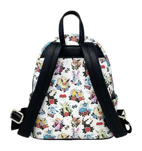 Loungefly Pokemon Eeveelutions Tattoos Print Womens Shoulder Bag Handbag Purse2