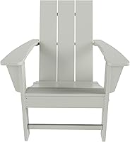 Vista 17 de WestinTrends Ashore Modern - Silla plegable Adirondack para exteriores (juego de 2), color negro