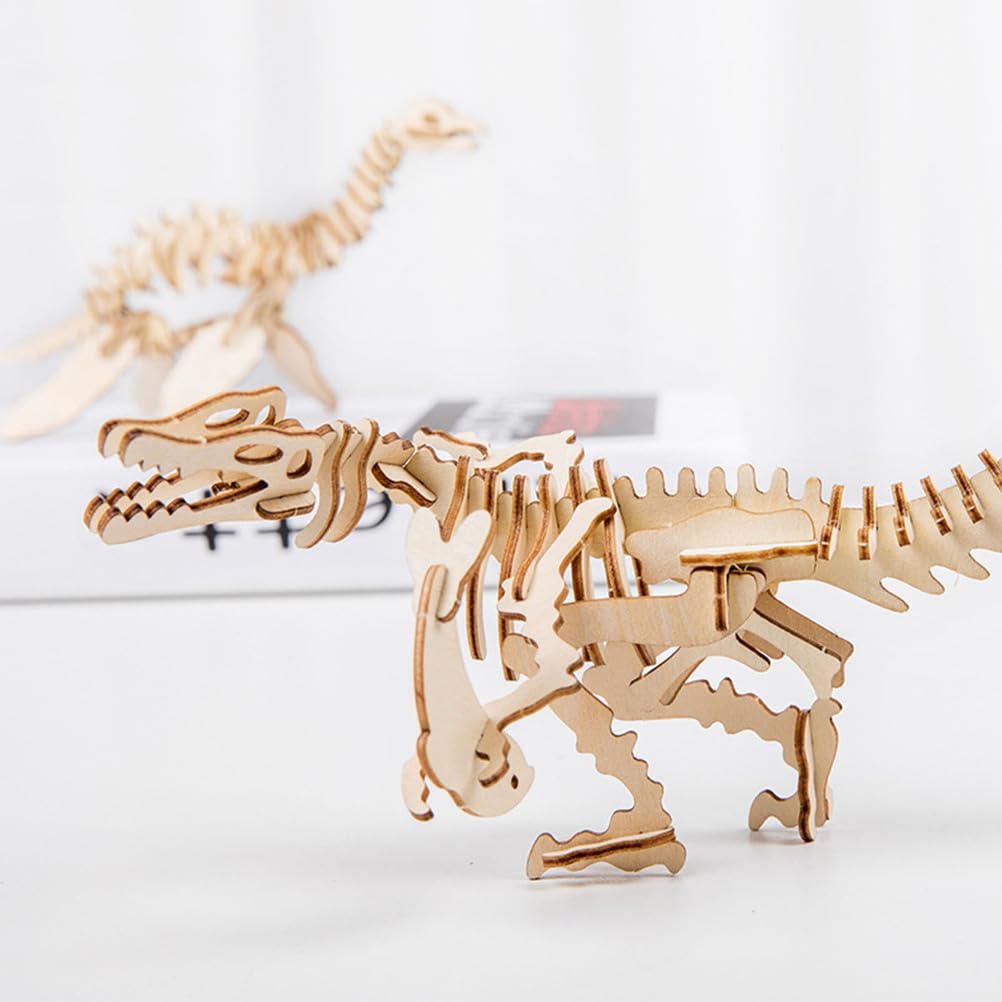 Puzzle 3D di Scheletro di Dinosauro Fai-da-te, Giocattolo Creativo STEM