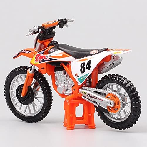 Tylyund Car Model Kids 1/18 Scale Factory Racing Jeffrey Herling Motocross Bike Diecast Motorcycle Toy Model