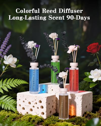 Set de 4 Difusores de Aroma Ikeda, 150ml cada uno miniatura 2