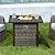 Nuu Garden Outdoor 30" 50,000 BTU Propane Gas Fire Pit Table, Square Gas Fire Pit Table with Glass Beads and Lid, Hand-Woven Wicker, CSA Certification, for Garden, Patio, Brown
