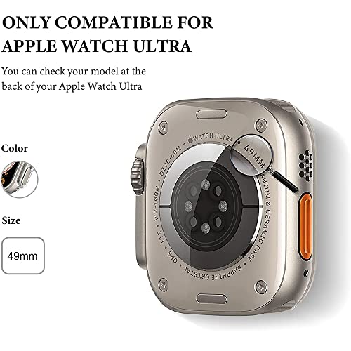 Étui en polycarbonate pour Apple Watch Ultra 49mm argent