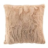 Paris Prix Coussin Imitation Fourrure Foxy 45x45cm Sable