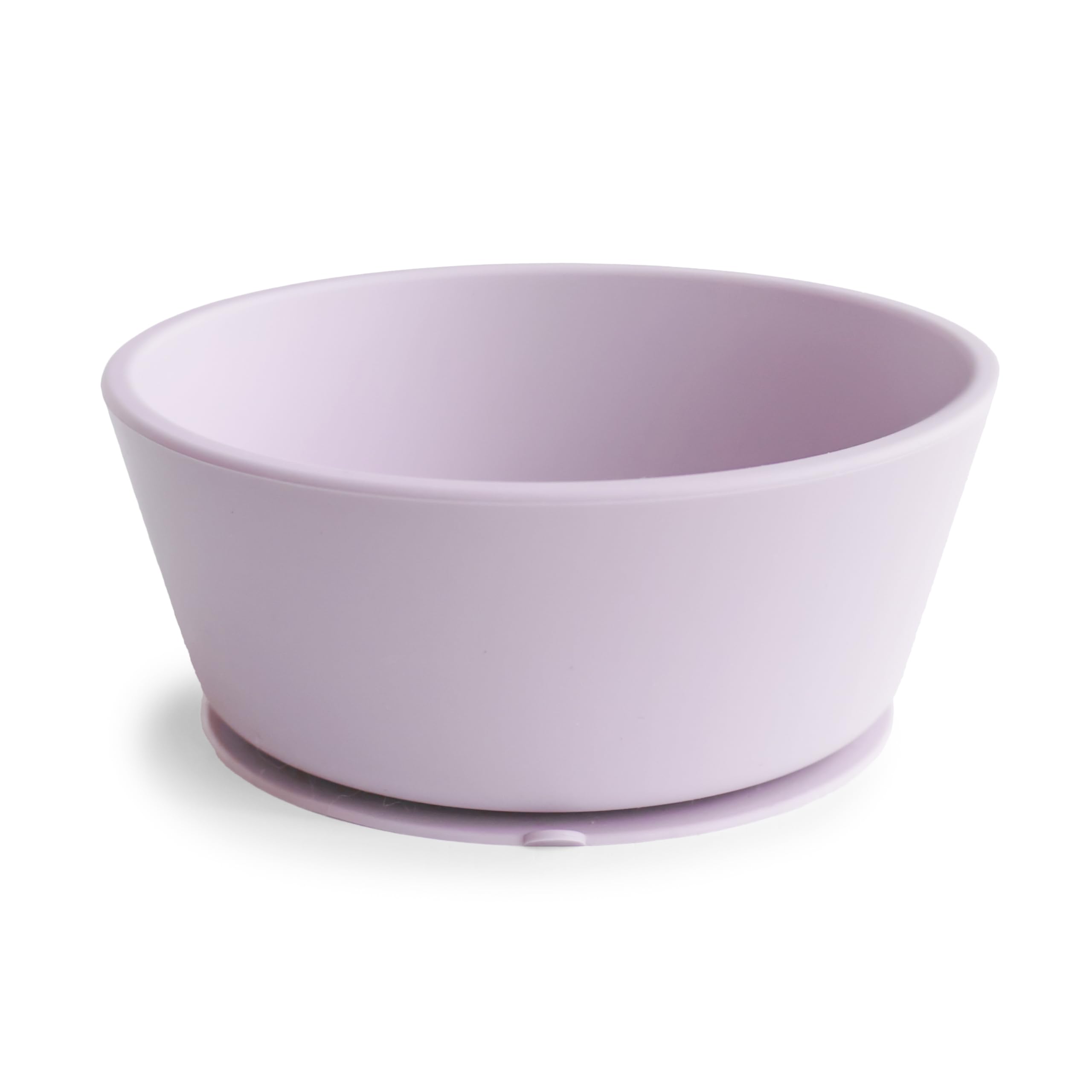 Mushie Silicone Suction Bowl, Non-Slip Suction Bowl for Babies & Toddlers, Material: Food Grade Silicone, Dishwasher & Microwave Safe (Soft Lilac) โ image 1