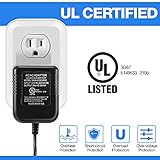 Dreyoo Doorbell Transformer 16-24V Adapter, 16.4ft Long C Wire Power Supply 20VAC 500mA Power Adapter, Compatible with Arlo Eufy Video Doorbell, UL Certification with 50PCS Cable Clips(Black) - Image 3