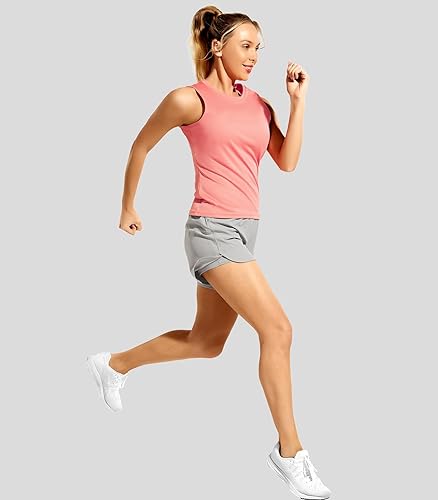 Miniatura 2 de Haimont Pantalones cortos para mujer con forro, 4 en 2 en 1, resistentes al agua, con bolsillos, de secado rápido, transpirables