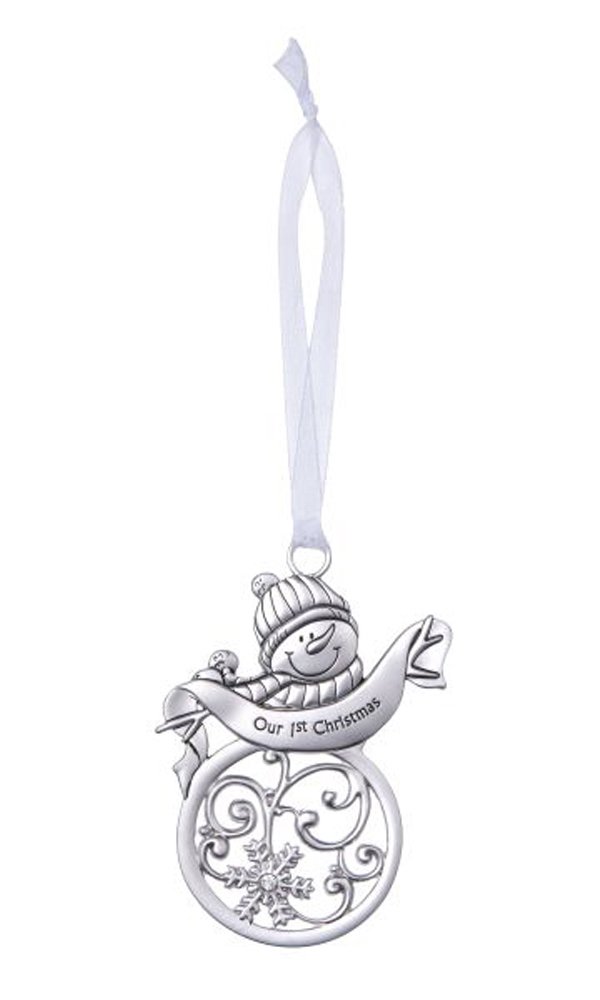 Merry Christmas diseño de muñecos de nieve – nuestra 1st Navidad