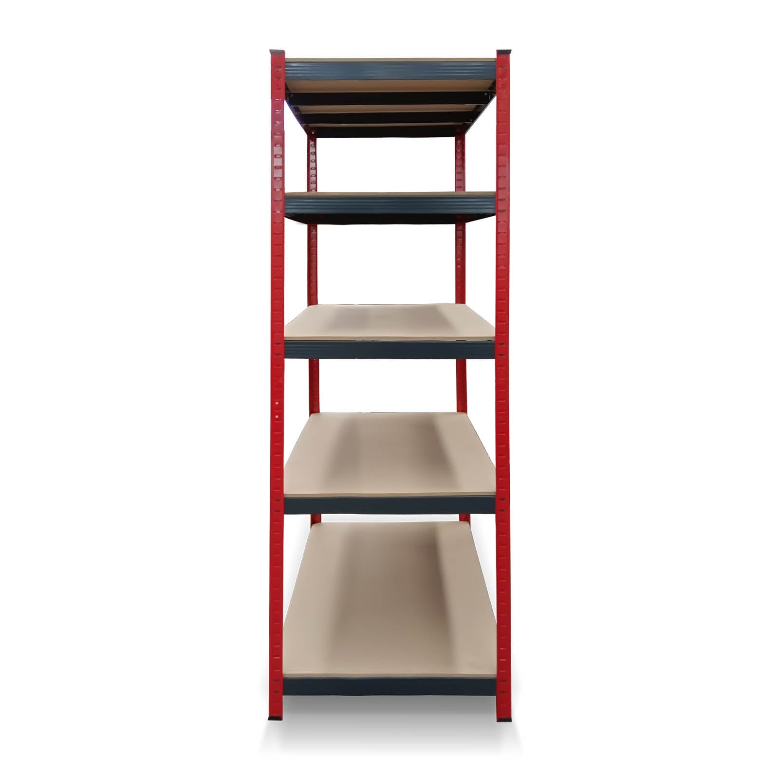 Catter House Scaffale metallico Rack Cargo Advance 120-120x60x180cm Scaffale modulare in acciaio zincato e MDF con ripiani regolabili in altezza e supporta fino a 1500 kg di carico