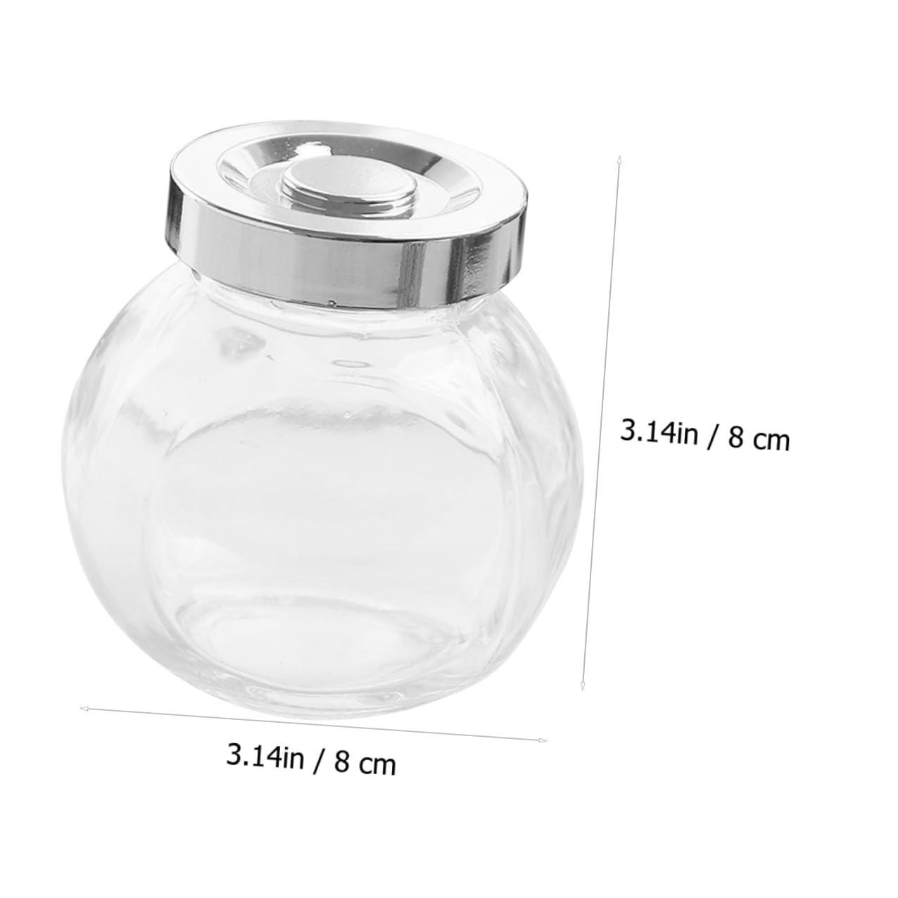 NUOBESTY 8 Stück Glas Vorratsdosen Mit Deckel Luftdicht Verschlossene Küchenaufbewahrung Rundes 180 Ml Glasbehälter Für Trockenfrüchte Und Lebensmittel