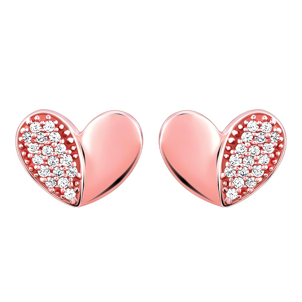 GIVA 925 Silver Rose Gold Made for Each Other Stud Earrings | Gifts for Girlfriend,Gifts for Women and Girls | With Certificate of Authenticity and 925 Stamp | 6 Month Warranty* (B0BBW2YDBL) Amazon Price History, Amazon Price Tracker