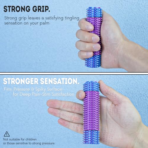 Fidget Roller Adults Teens Sensory Little Stim Gadget for Anxiety Relief Mild Ouchie,Desk Focus Tool Portable Hand Spinner Gifts Idea White Elephant Stocking Christmas(Purple,Compact Fit) - Image 6