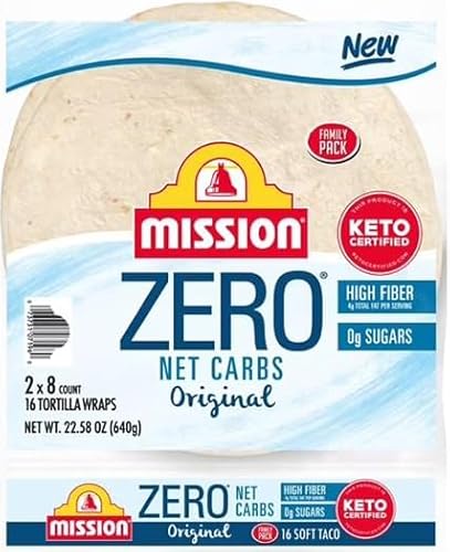 Mission Zero Net Carb 8" Flour Tortilla, 16 ct. Family