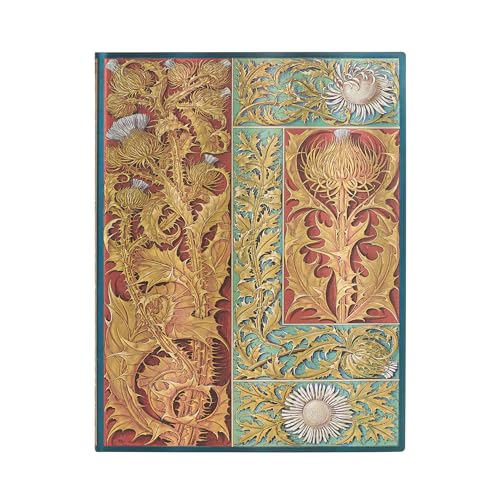 Paperblanks | Cardo Selvatico | Flexi A Copertina Morbida | Ultra | Bianco: Flexi Softcover, 100 Gsm, Ribbon Marker, Memento Pouch, Elastic Closure