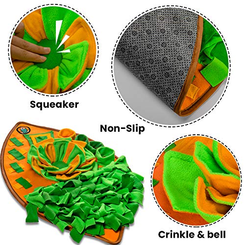 AWOOF Snuffle Mat for Dogs, Dog Nosework Feeding Mat, Pet Interactive Dog Puzzle Toys Encourages Natural Foraging Skills… - Image 2