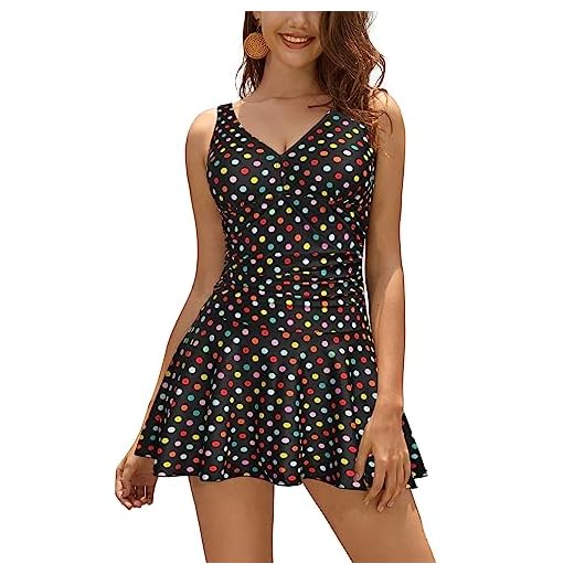 Playshoes Mädchen Uv-schutz Bikini Herzchen Badebekleidungsset, Blu (Marine 11, 98-104 EU 6 SHEKINI Damen Einteilige Badeanzug V-Ausschnitt Elegant Badeanzugkleid Badekleid Schwimmrock Retro Ruched Bauchweg Schwimmkleid Baderock Tankini(M,A-farbige Punkte)