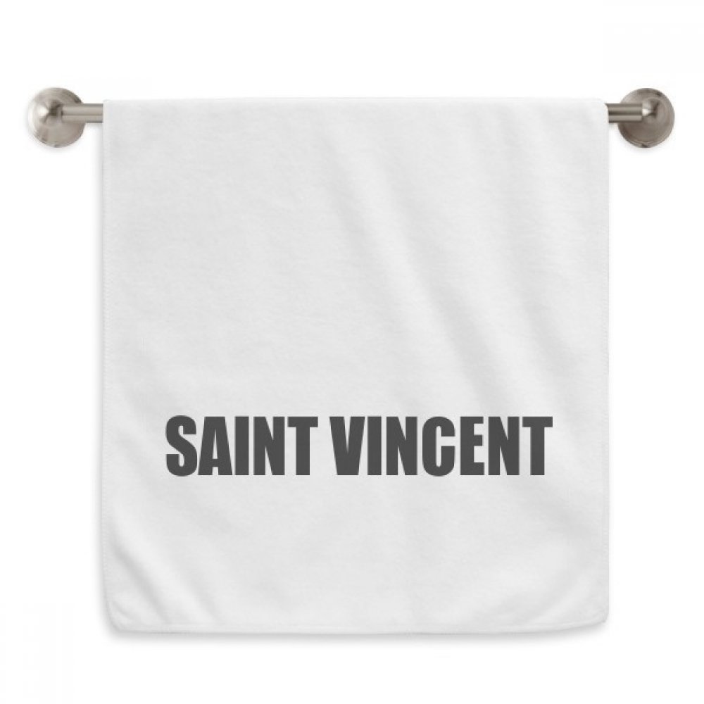 Serviettes blanches Saint Vincent Nom Noir Diadème, linge de toilette aux finitions soignées