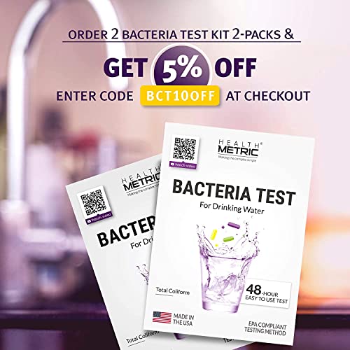 Health Metric BCT2 Coliform Bacteria Test Kit For Drinking Water - Easy To Use 48-Hour Water Quality Testing Kit For Home Tap & Well Water thumb #7