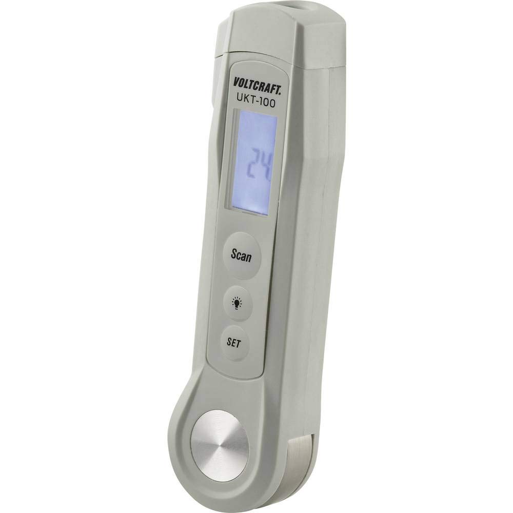 VOLTCRAFT UKT-100 Einstichthermometer Messbereich Temperatur -40 bis 280 °C LED-Taschenlampe, Berührungslose IR-Messung