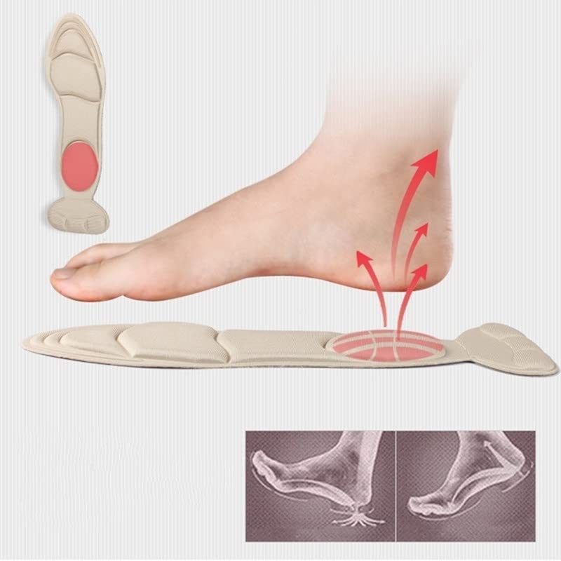 Solette in memory foam per uomini e donne, solette in memory foam da donna, supporto per i piedi, GANFANREN 7D memory foam solette massaggianti regolano il codice delle scarpe solette per tacco alto