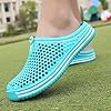 ReverseClock Women Garden Clogs Shoes Unisex Mesh Breathable Slippers Lightweight Summer Beach Sandals Walking Shoes (Cyan-1,5,Female,Women,Medium) #4
