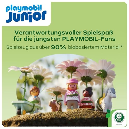 PLAYMOBIL JUNIOR | Bauernhof-Abenteuer | nachhaltiges Spielzeug für Kinder ab 1 Jahr | 71656 – Ansicht 5
