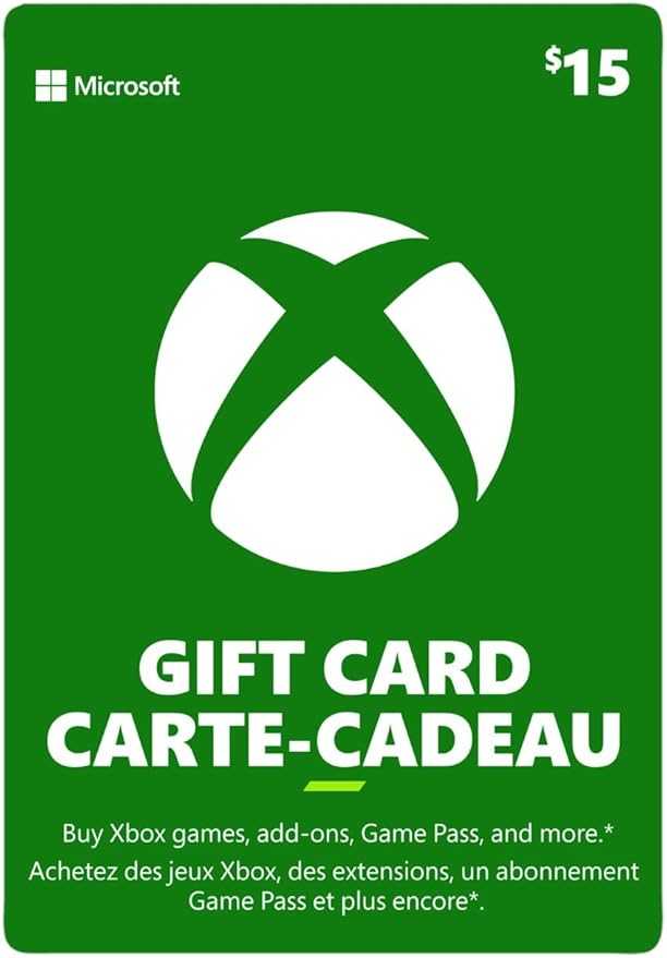 15 Xbox Gift Card [Digital Code] Amazon.ca Everything Else
