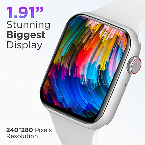 Image of Fire-Boltt Ring Plus 1.91 inch Bluetooth Calling Smartwatch Largest Full Touch Display & Full Metal Body, AI Voice, Over 100 Sports Modes, SpO2, Heart Rate Tracking