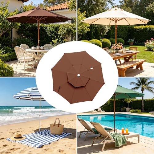 Remplacement pour parasol de terrasse abîmé avec cette toile de rechange extérieure