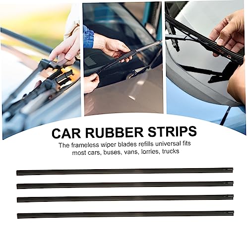 GAFOKI 4Pcs Tira De Limpador De Carro Lâminas De Limpador De Pára-Brisa Limpador De Pára-Brisa Tiras