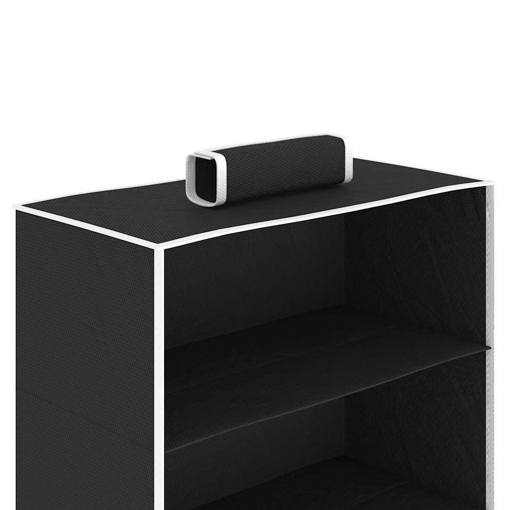 Hängeaufbewahrung für Schränke aus Textilgewebe 2 Stk. mit 10 Fächern 30x15x120 cm, klappbar, platzsparend für Kleidung, Jacke, Hose, Mantel im Schlafzimmer und Flur