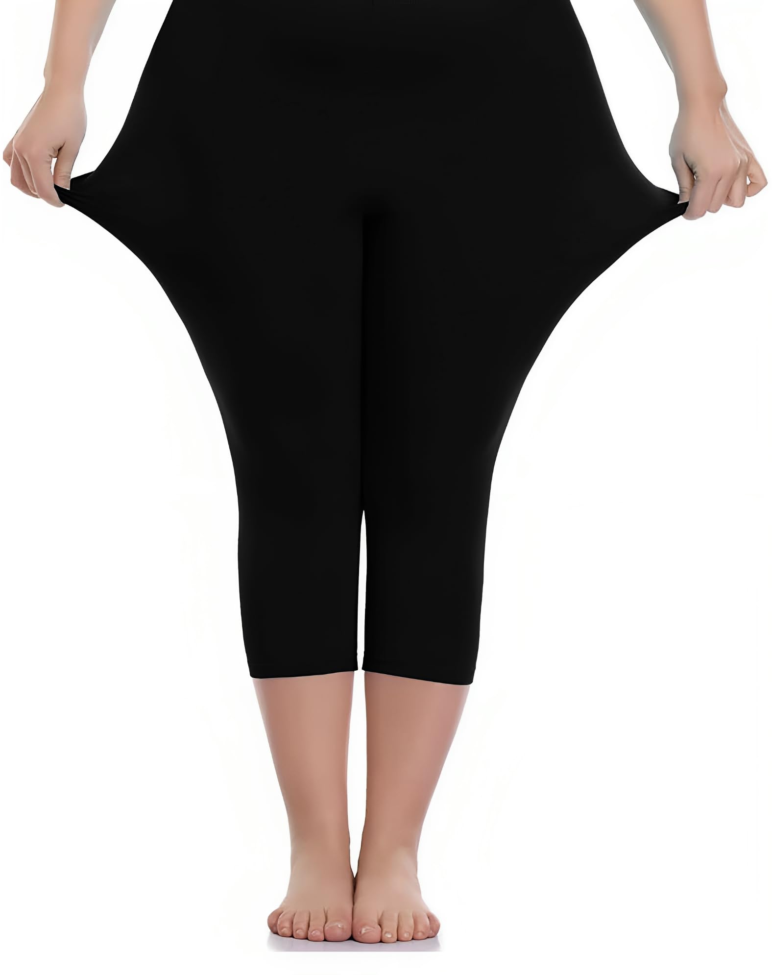 PandaWearsWomen's Reg/Plus Size Capri - Stretch Fit