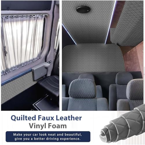 Cuir synthétique matelassé grand format pour couture de sac - 5