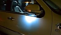 Vista 5 de iJDMTOY Aqua Ice Blue 18-SMD - Luces LED para debajo del espejo lateral, compatibles con Land Rover Range Rover, Range Rover Sport, LR2 LR3 LR4