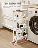 Zoom IMG-2 vasagle carrello a 4 ripiani Zoom IMG-2 vasagle carrello a 4 ripiani