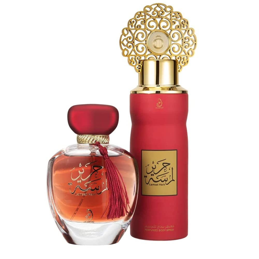 Lamsat Harir Orientalische Parfums Geschenkset für Damen und Herren, Eau de Parfum und Deodorant Spray,