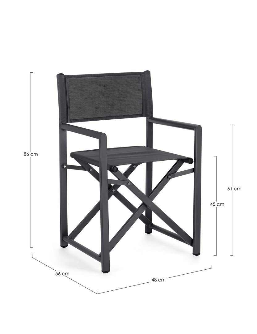 Bizzotto SEDIA REGISTA TAYLOR GRIGIO/ANTRACITE