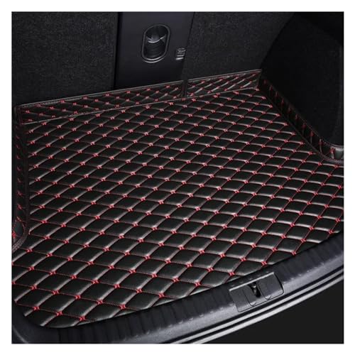 Tapis de coffre pour Peugeot 2008 imperméable et antidérapant noir et rouge