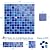 LSDECO Glass Mosaic Tiles Backsplash, 12" x 12" Kitchen Backsplash Tile, Pool Tiles, Glass Tiles for Bathroom Border Shower Wall (1 Sq.Ft Cobalt Blue)