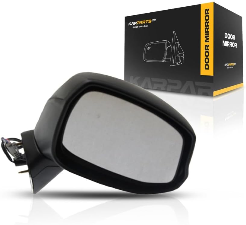 For Honda Civic 2012 Door Mirror Driver and Passenger Side | Pair | Power | Non-Heated | Textured Black | Replacement For 76258TR6C01, 76251TR0A11 | HO1320261